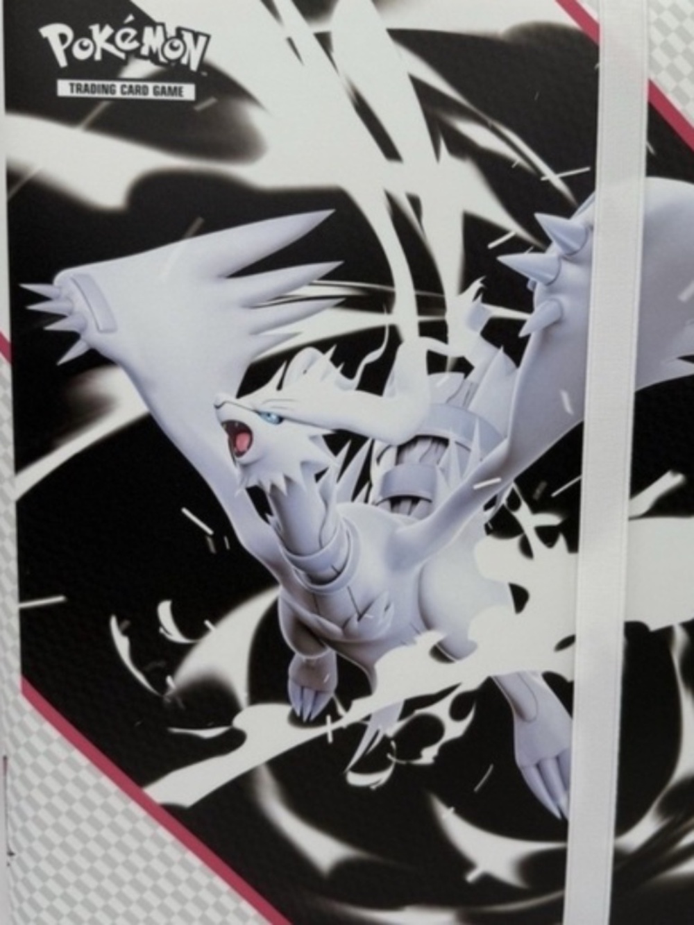 Pokemon Reshiram 9-pocket Collector's Binder-white flare binder and poster only